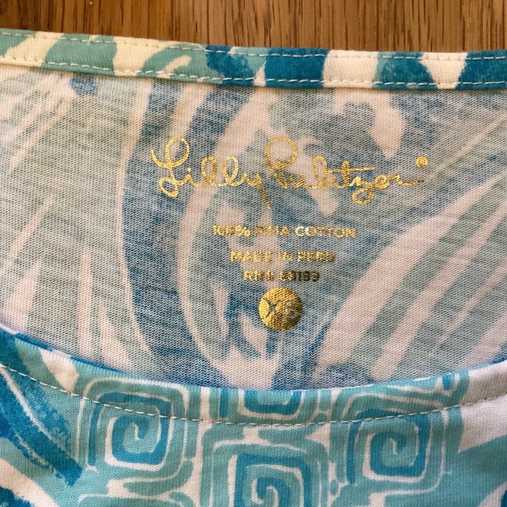 Lilly Pulitzer Women’s Windward Dress Blue Sea Ruffles Size XS - Picture 3 of 8